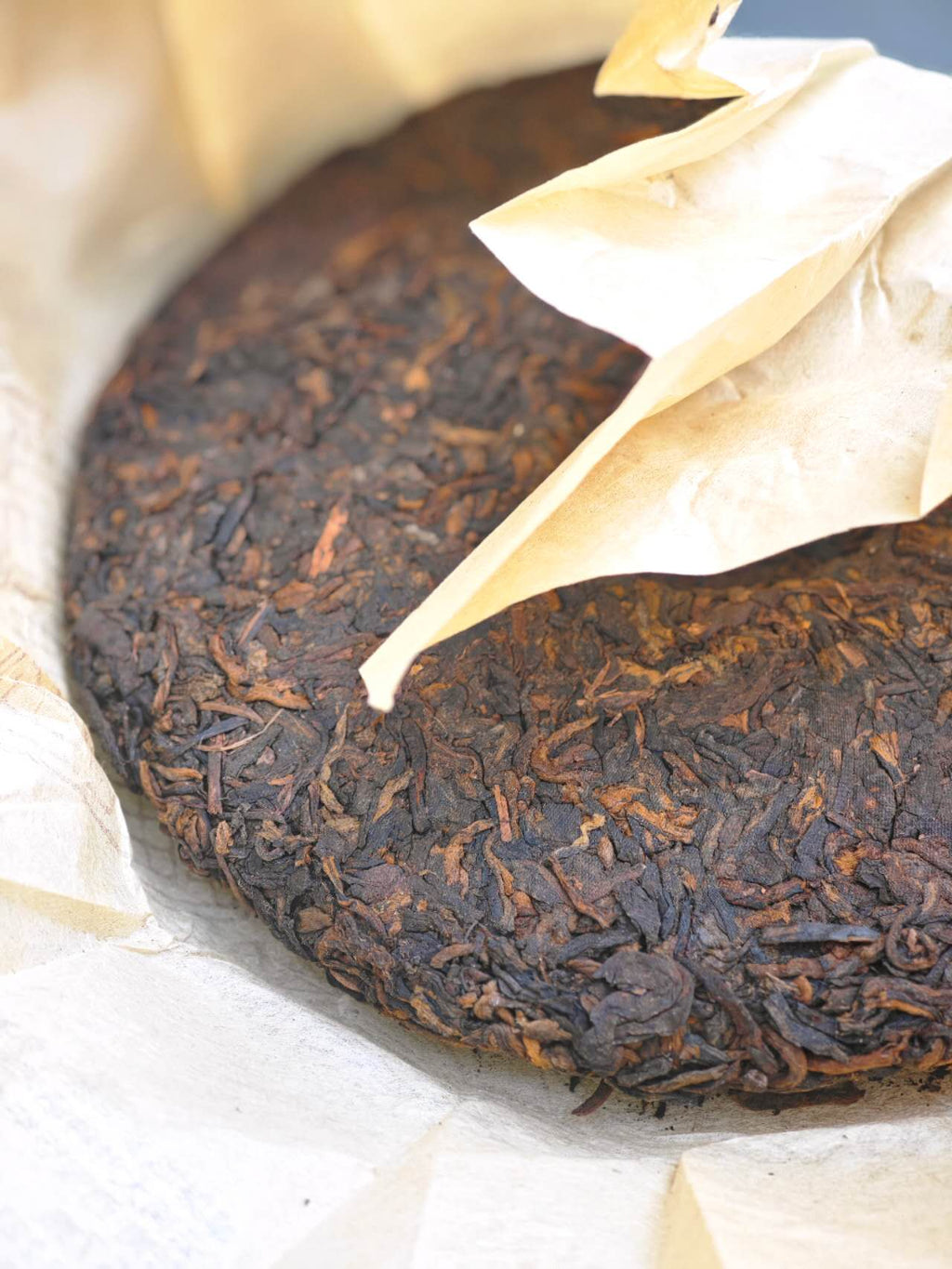 Tea Cake Tasting Portions: 薄荷塘熟  2011 "Bohetang-Ancient Tree-Gaogan Gushu, Shu Pu Erh", 50g