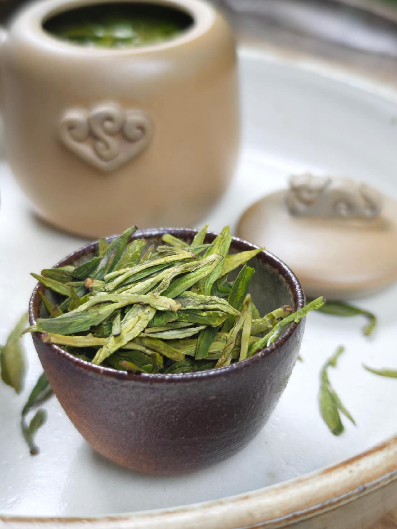 明前龙井 银段 2025 Mingqian green tea Long Jing No.43 Silver 100g Pakage - 6leaves 357