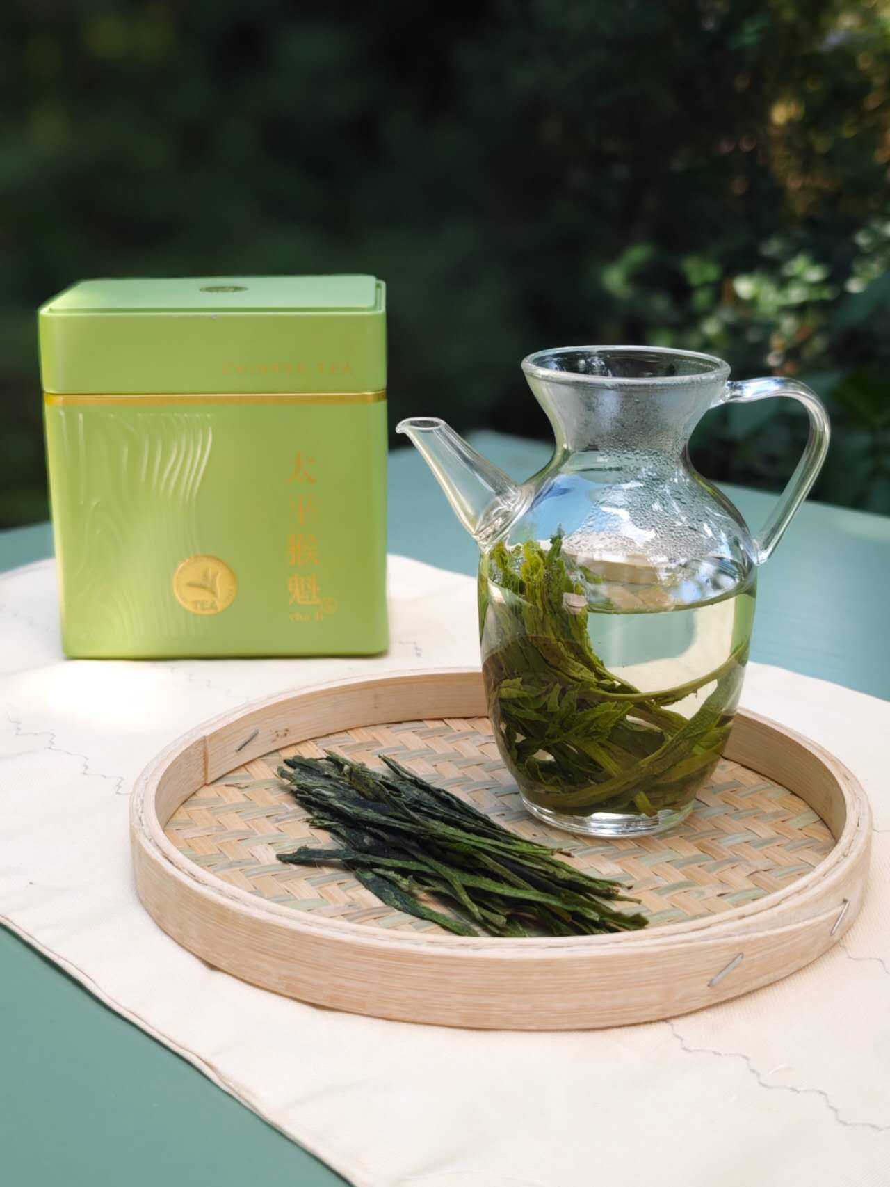 太平猴魁 2025 Mingqian green tea Taiping Houkui 50g Box - 6leaves 357