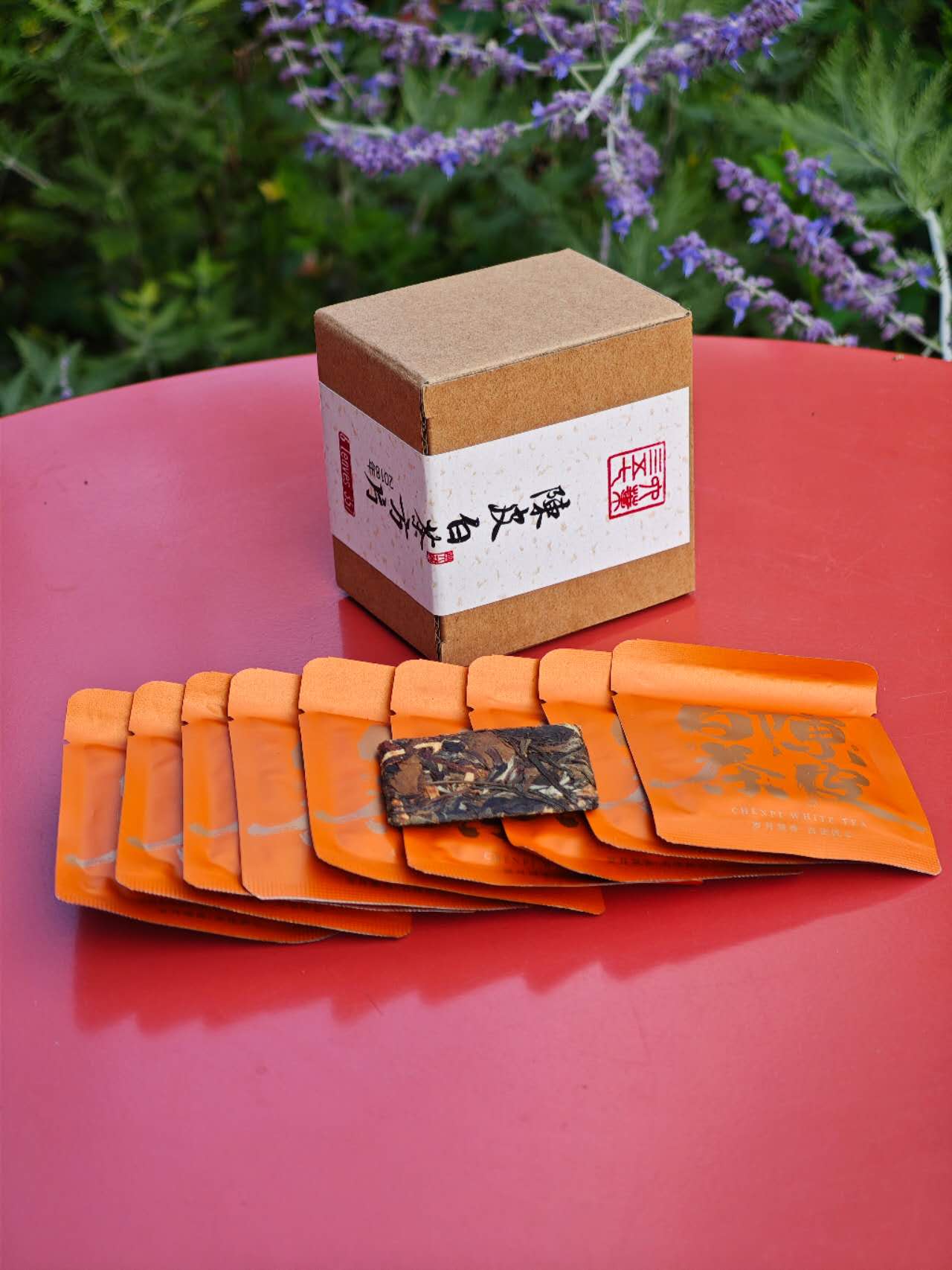 陈皮老白茶 Chen Pi Lao Baicha 2018, 10 Pieces