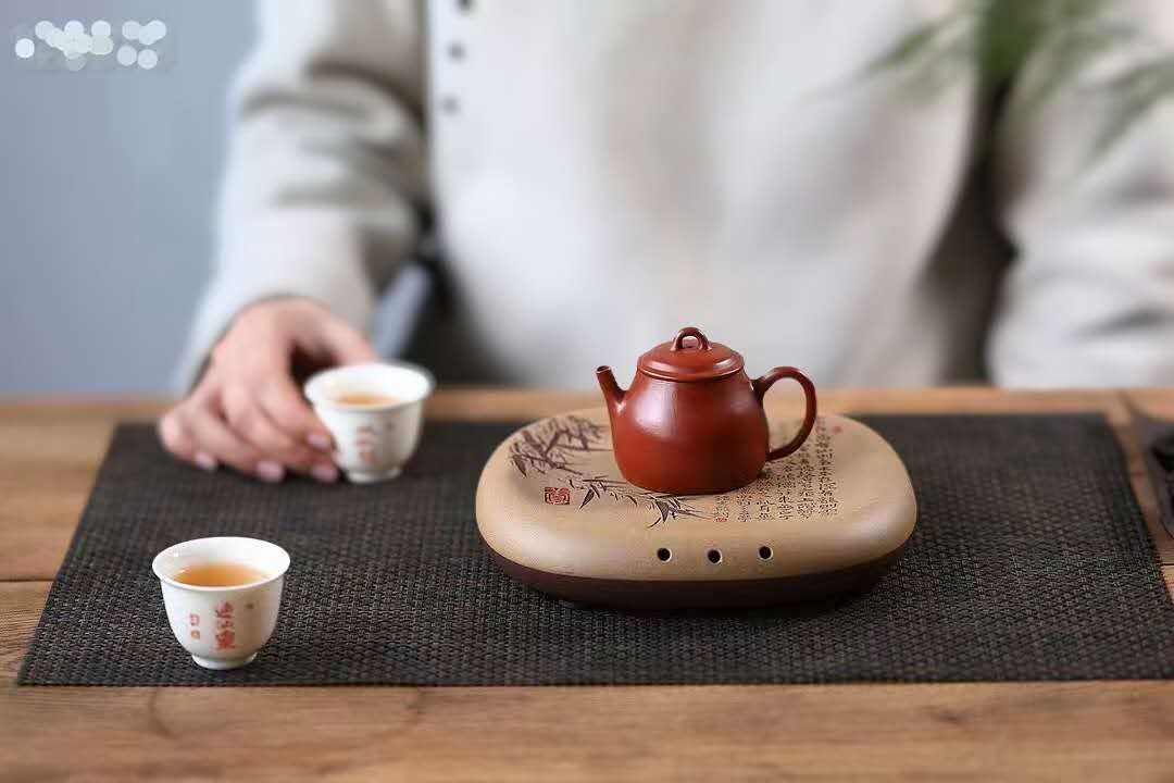 干泡盘"陋室铭"李超全手工制 Yixing Handcrafted "Inscription of a Humble Abode" Tea Tray-Artistic- Dry Tea Platform, from Li Chao