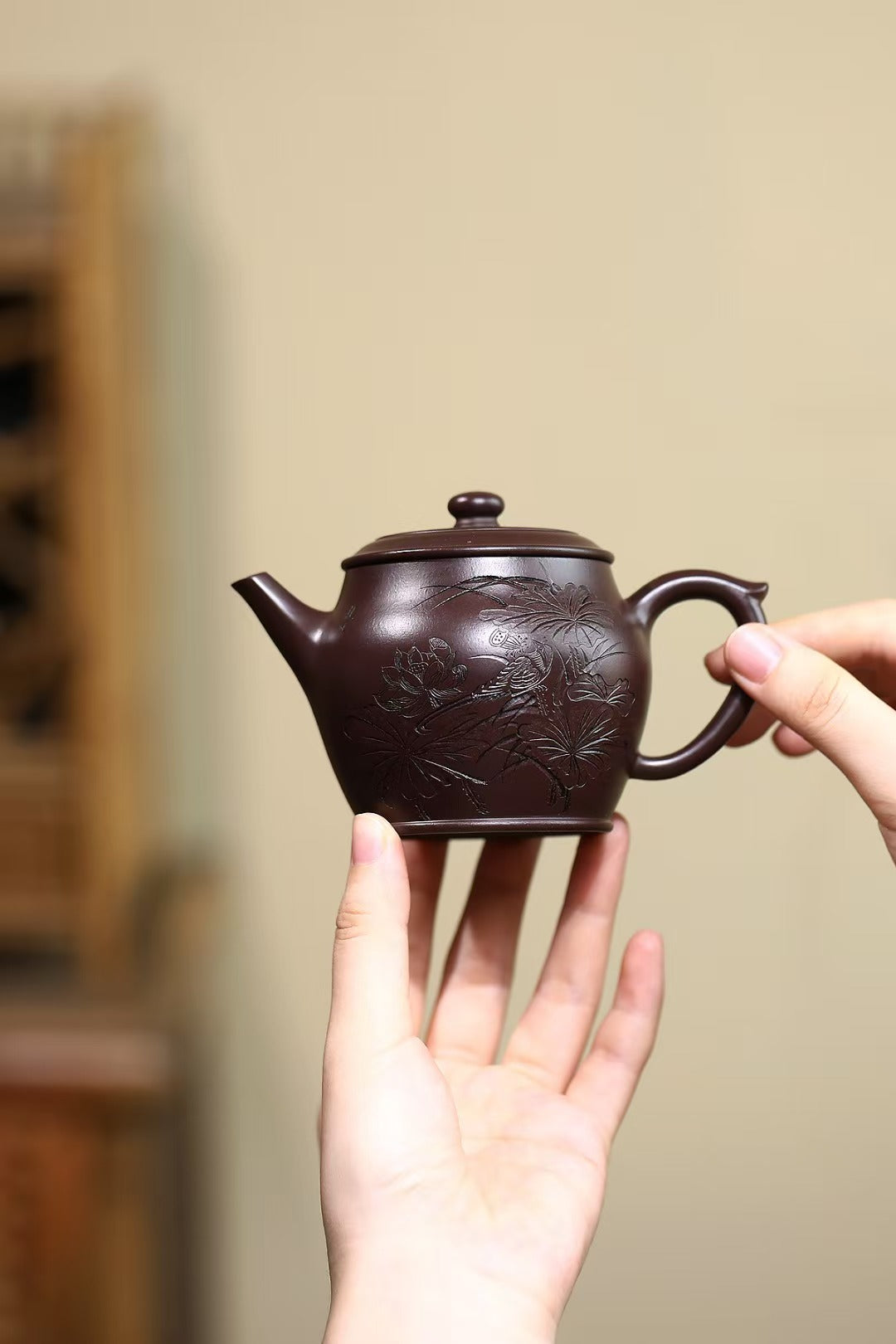 全手工大师壶 鲍玉华 "汲直Jizhi" Fully handcrafted master Yixing Lao Zini teapot by Baoyuhua, 200ml