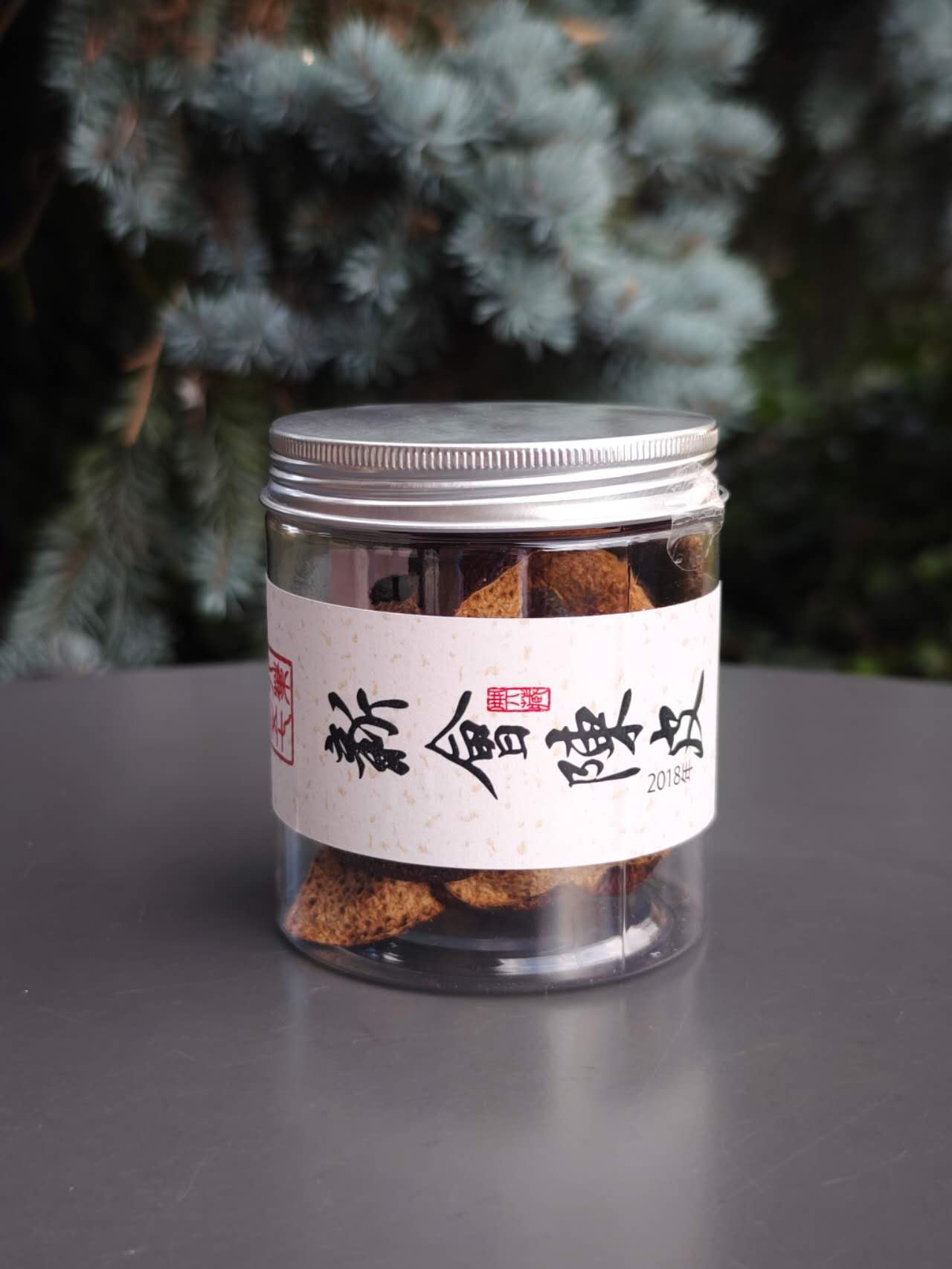 2018 新会 陈皮 Da Hong Pao, Xinhui Chen Pi-aged Tangerine peel, 30g/can