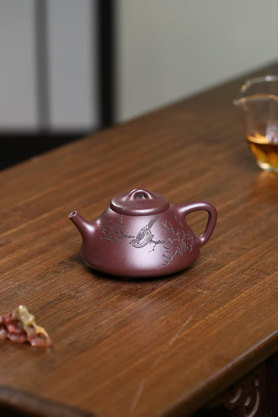 全手工大师壶 鲍玉华 紫袍玉砂 子冶石瓢 Fully handcrafted Yixing Pot by Baoyuhua "Ziye Shi Piao-Ziye Stone Ladle", 200ml