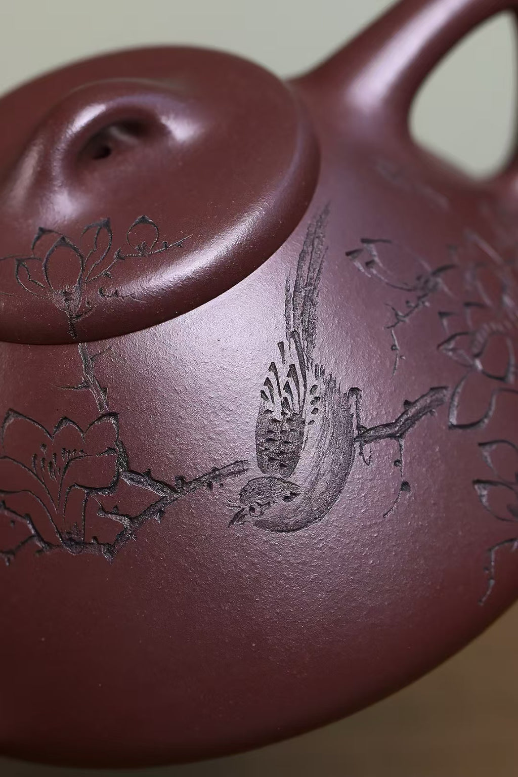 全手工大师壶 鲍玉华 紫袍玉砂 子冶石瓢 Fully handcrafted Yixing Pot by Baoyuhua "Ziye Shi Piao-Ziye Stone Ladle", 200ml