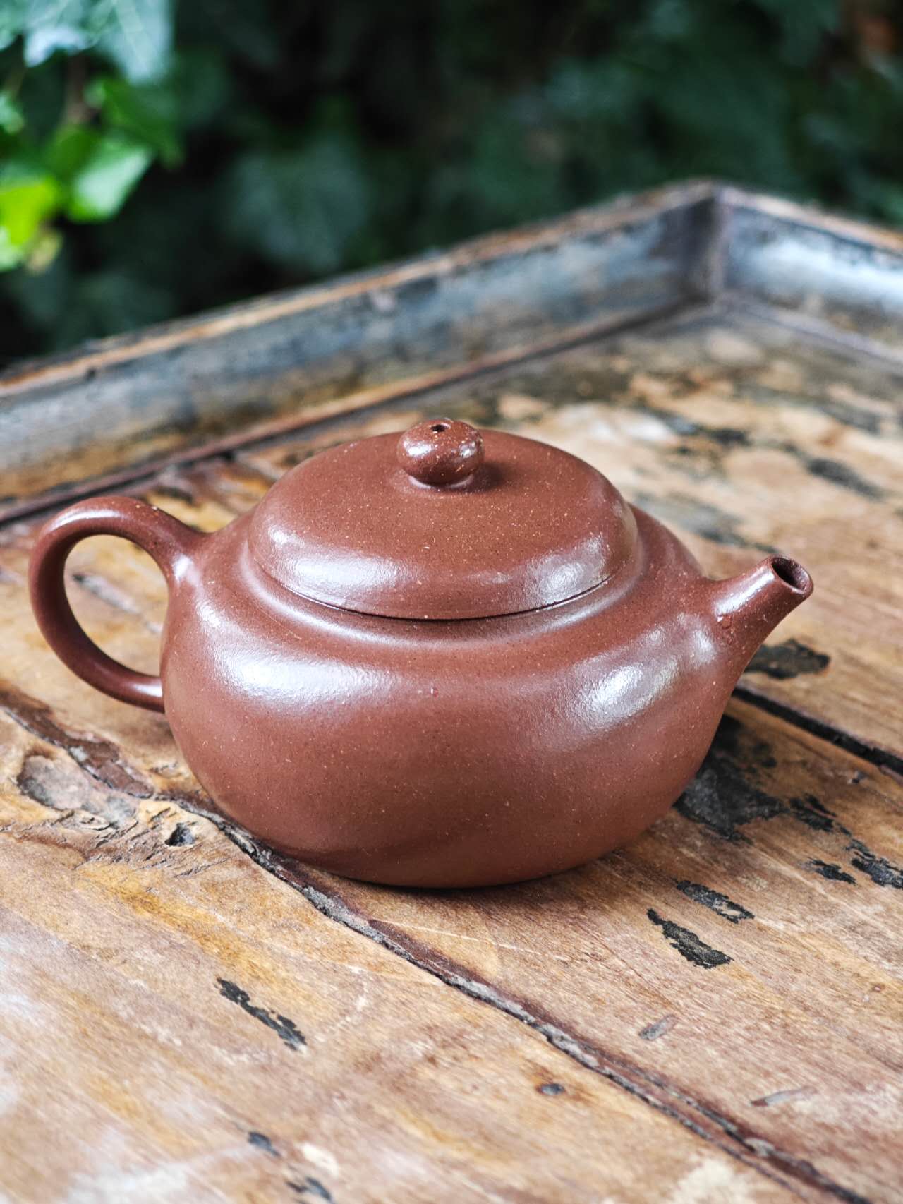 手工壶降坡泥 柿圆 徐凌霄 Handcrafted Yixing Pot Jianpo Ni by Xulingxiao "Persimmon", 100cc - 6leaves 357