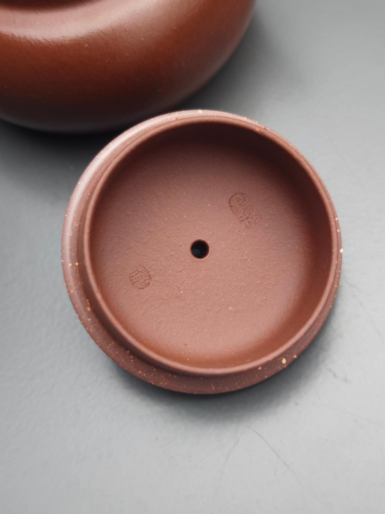 手工壶降坡泥 柿圆 徐凌霄 Handcrafted Yixing Pot Jianpo Ni by Xulingxiao "Persimmon", 100cc - 6leaves 357