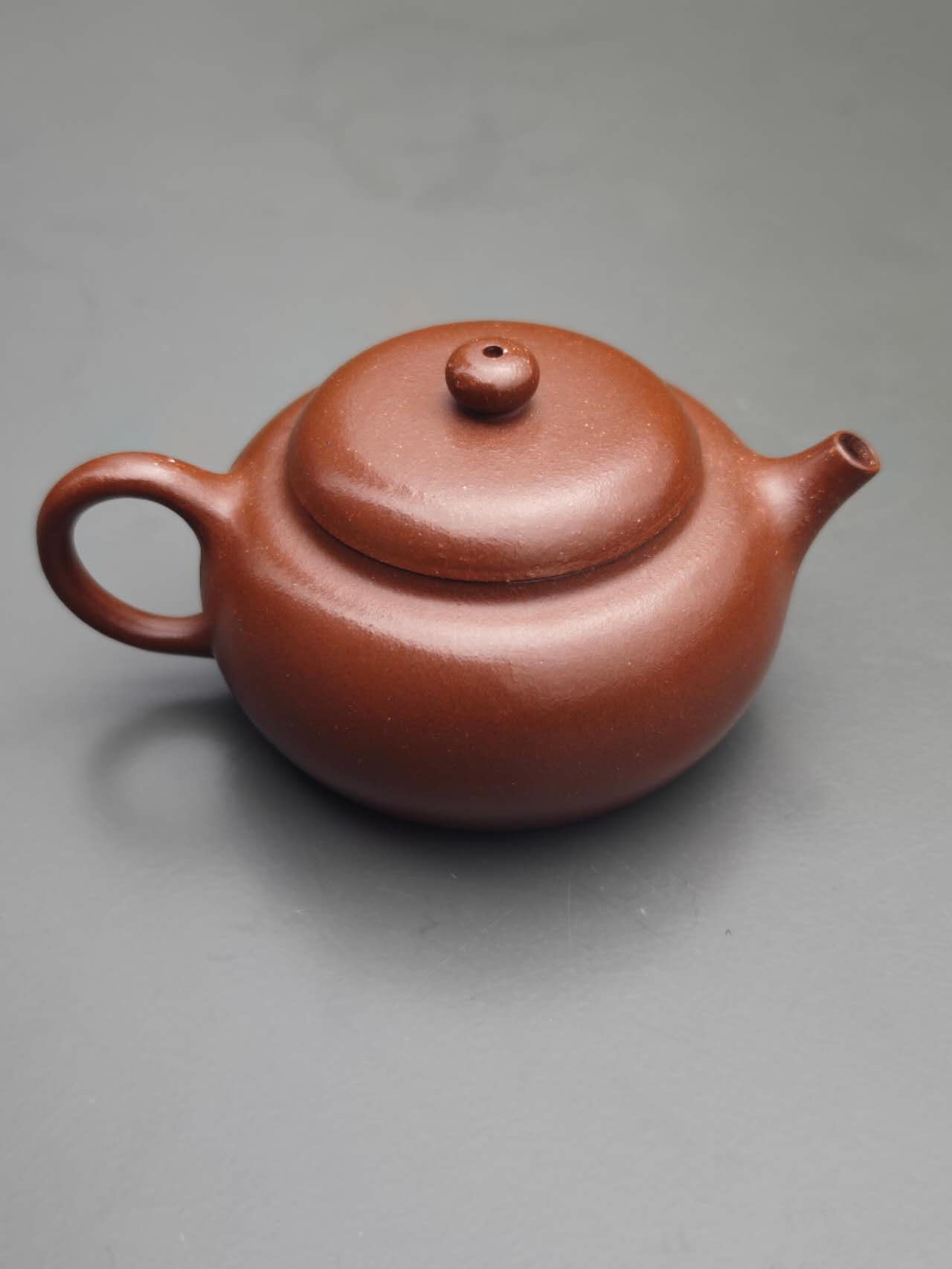 手工壶降坡泥 柿圆 徐凌霄 Handcrafted Yixing Pot Jianpo Ni by Xulingxiao "Persimmon", 100cc - 6leaves 357