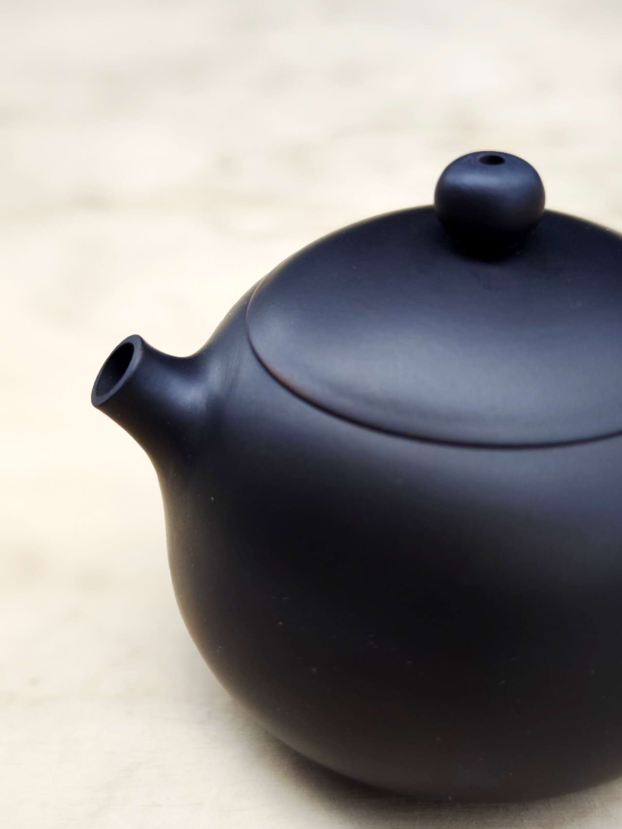 建水紫陶 全手工壶 西施 Jianshui Zitao Kanne "Xi Shi", Purple Clay Teapot, 160cc - 6leaves 357