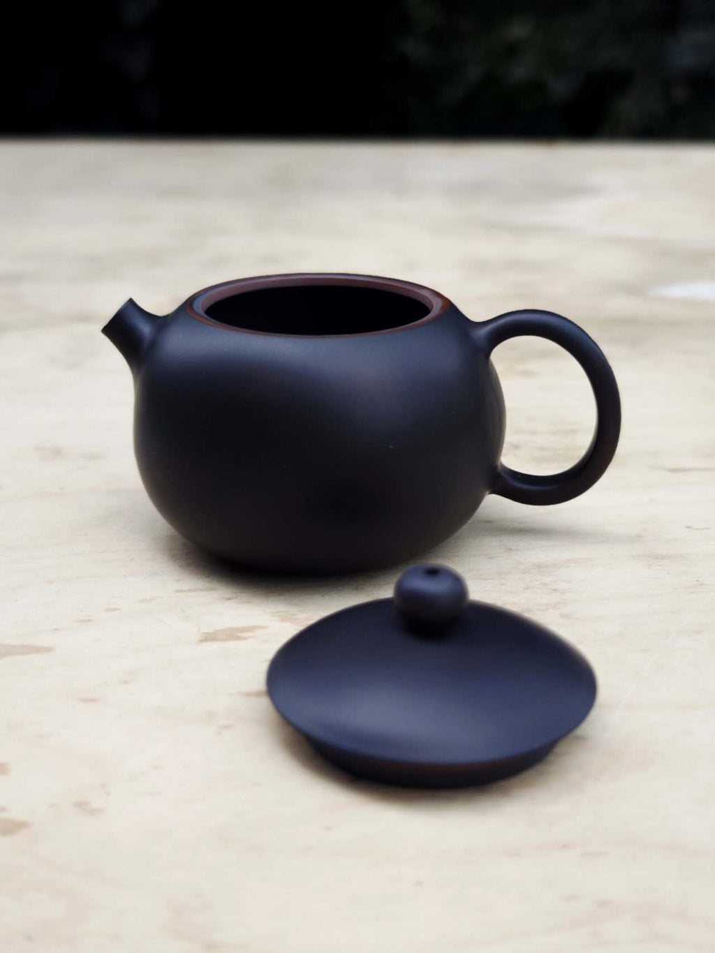 建水紫陶 全手工壶 西施 Jianshui Zitao Kanne "Xi Shi", Purple Clay Teapot, 160cc - 6leaves 357