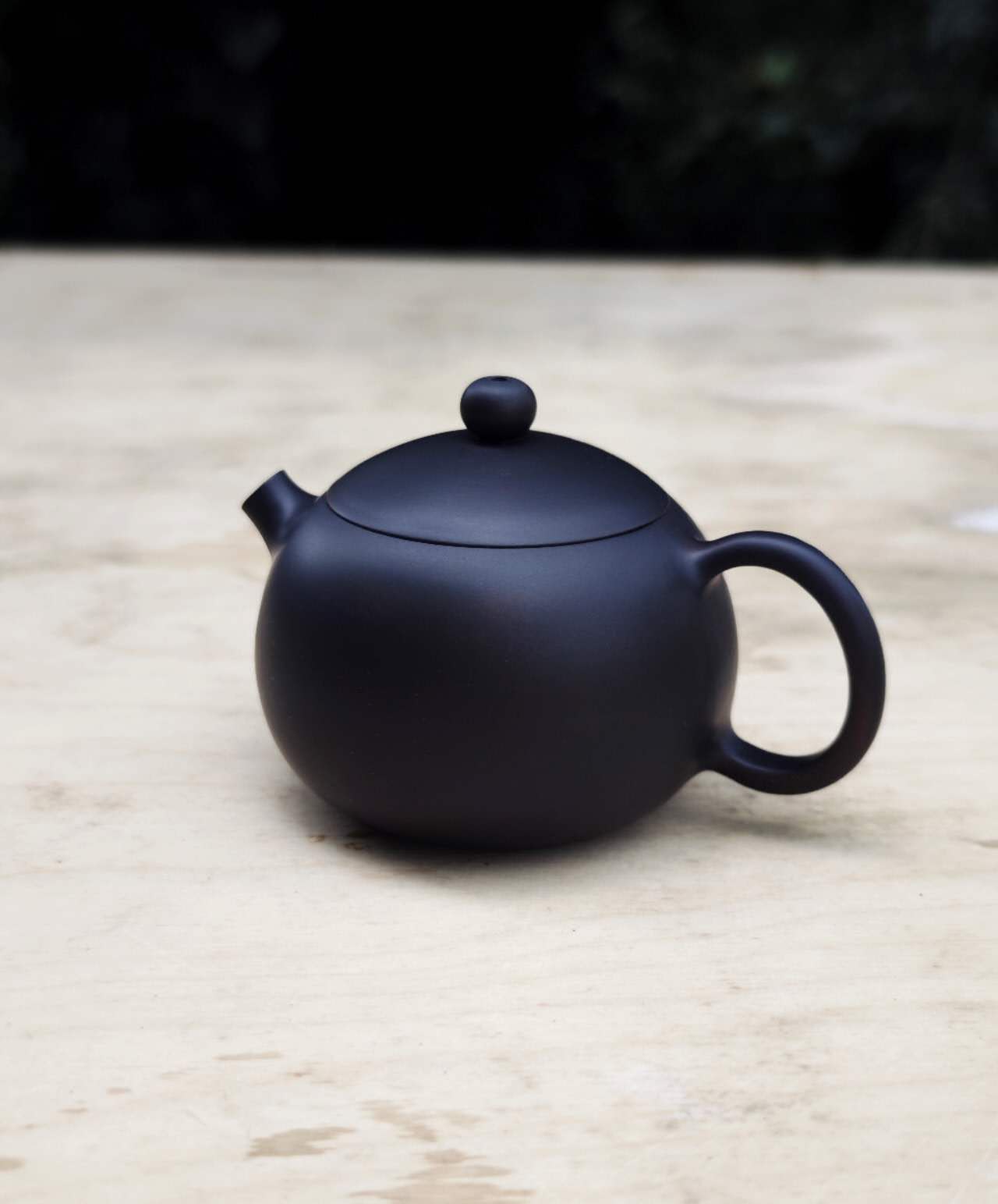 建水紫陶 全手工壶 西施 Jianshui Zitao Kanne "Xi Shi", Purple Clay Teapot, 160cc - 6leaves 357