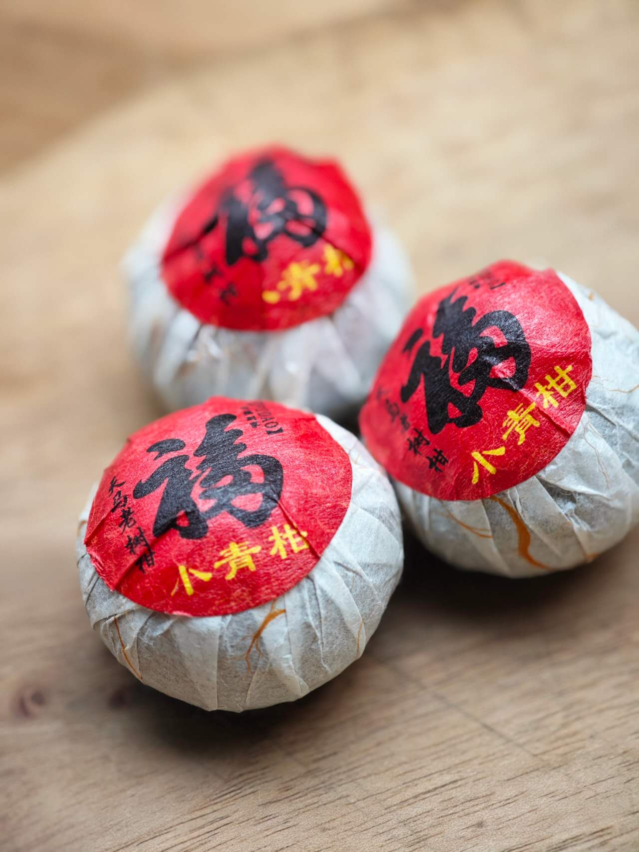 小请柑 Mandarin - Ripened Pu'erh Tea, approx.15g each, 10 Pieces in a Package - 6leaves 357